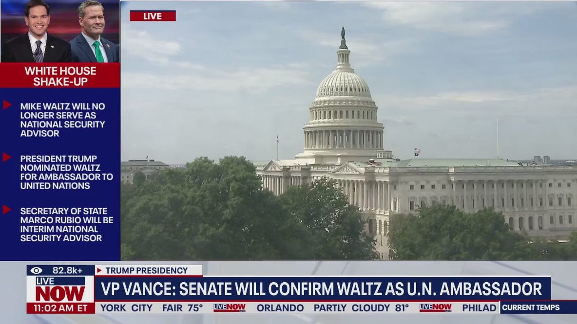 Senate to confirm Waltz as U.N. Ambassador